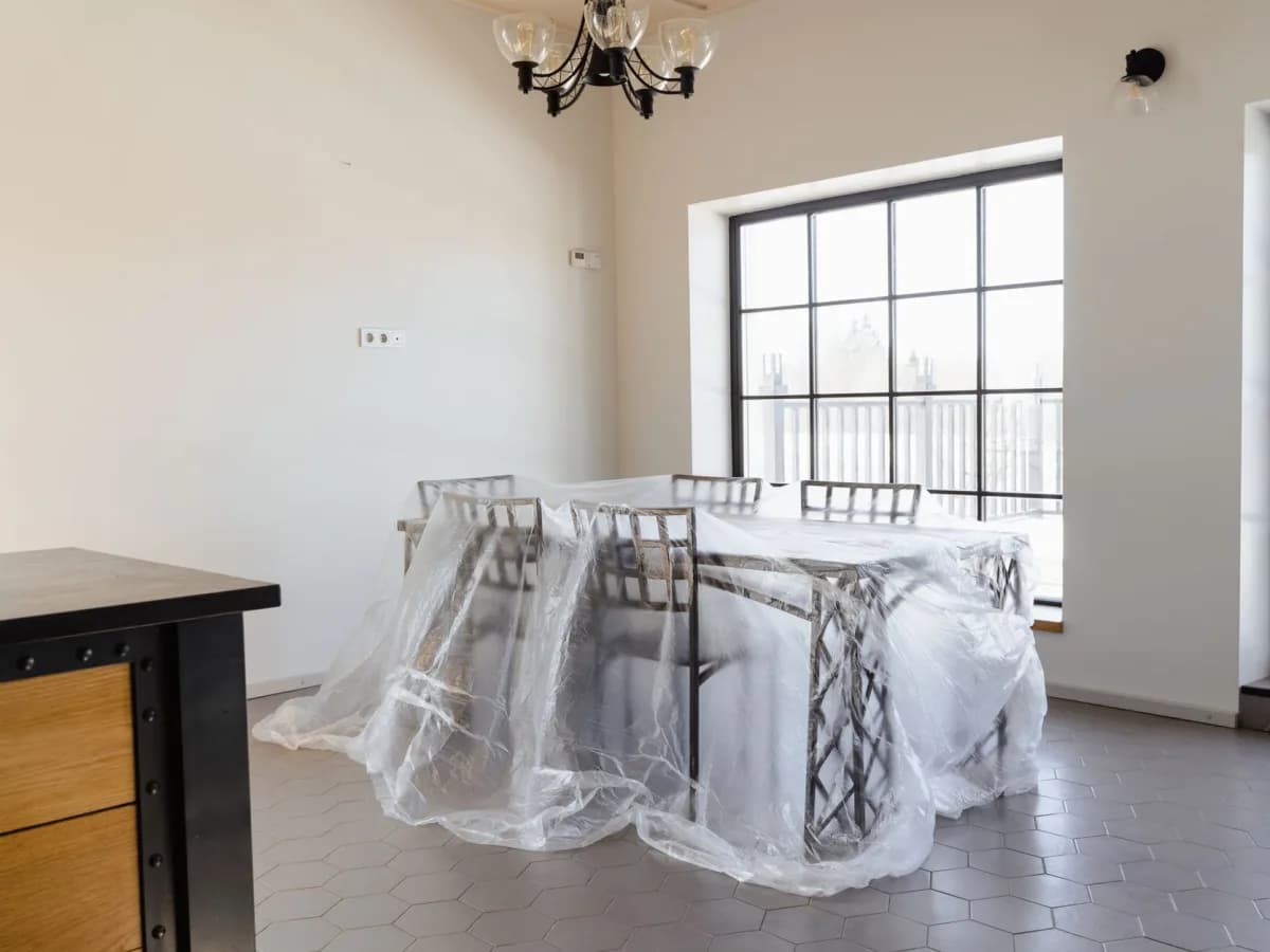 Comparison of clean and dirty rooms post-renovation