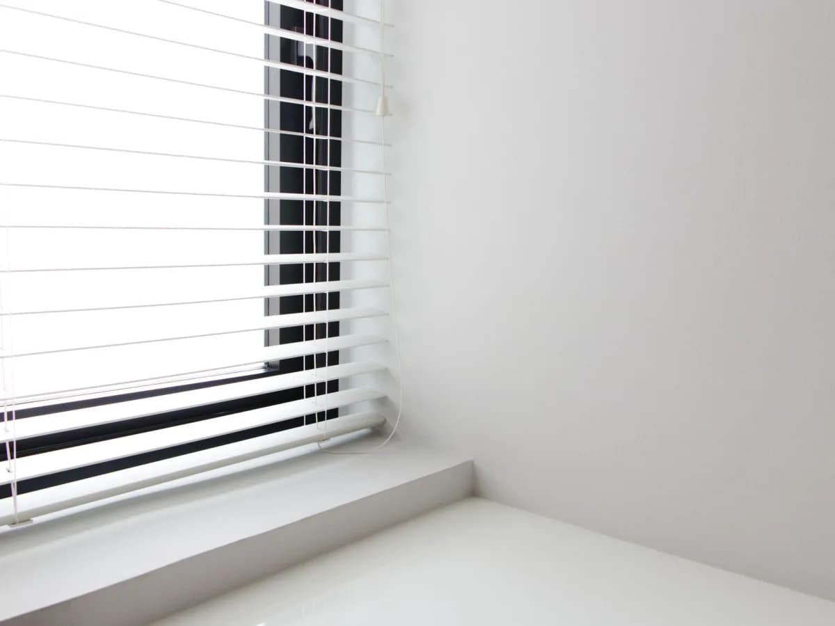 Dust accumulation on a newly painted windowsill.