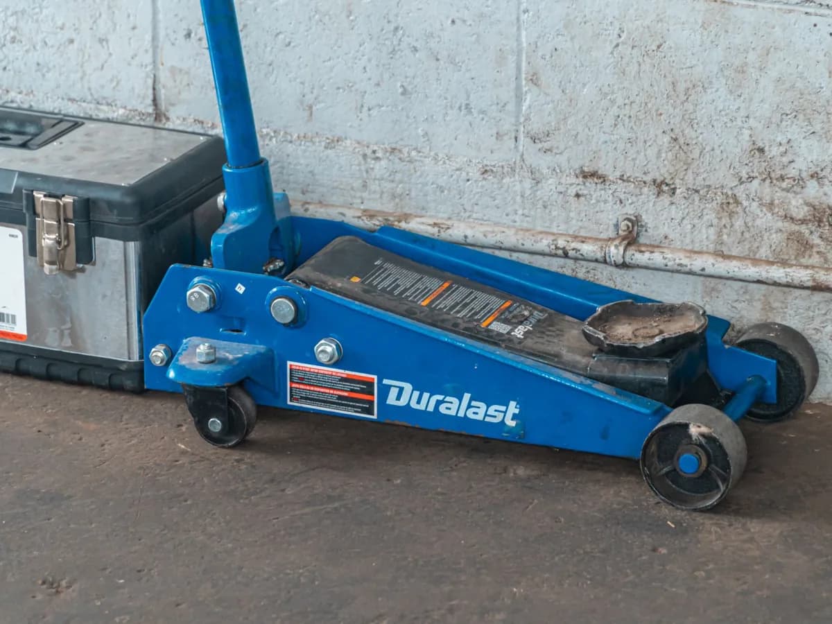 Toolbox with drywall repair tools ready for a job
