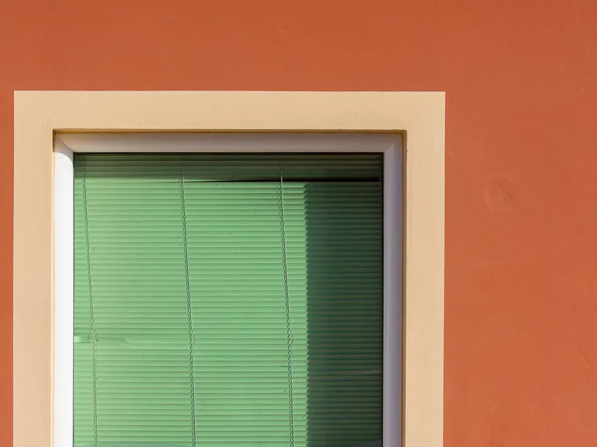 Well-sealed window frame in apartment