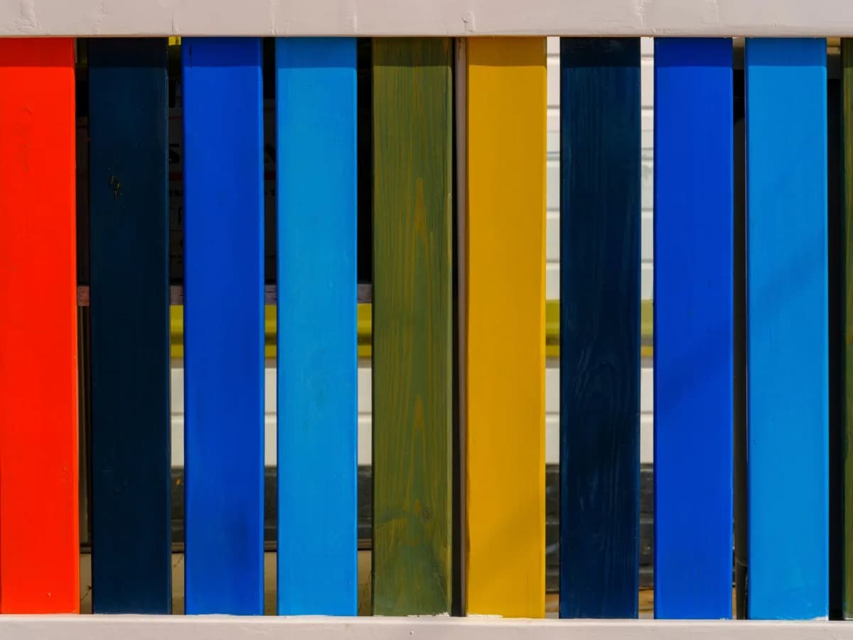Comparison of old and new fence panels