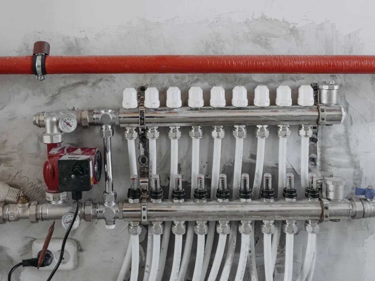 Under sink connections for dishwasher