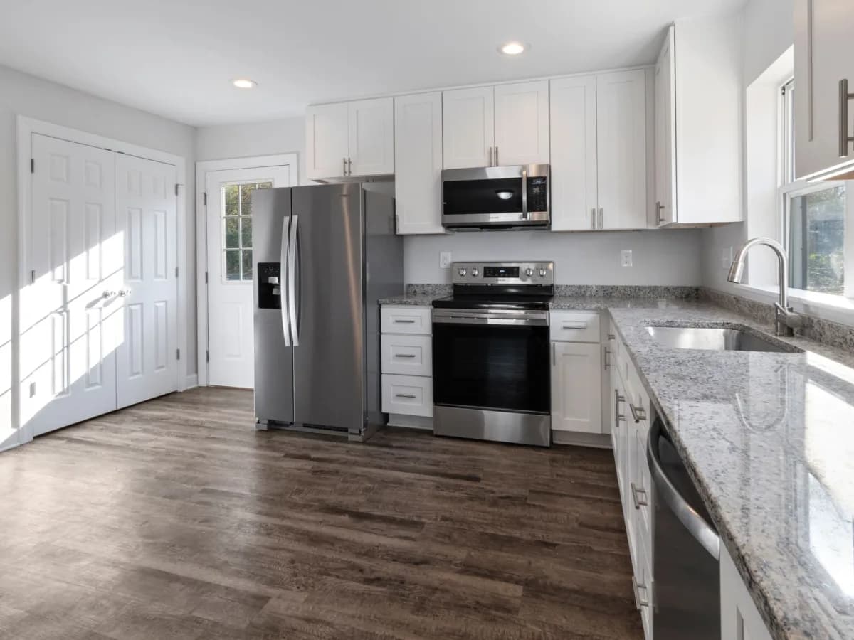 Renovated kitchen after repairs