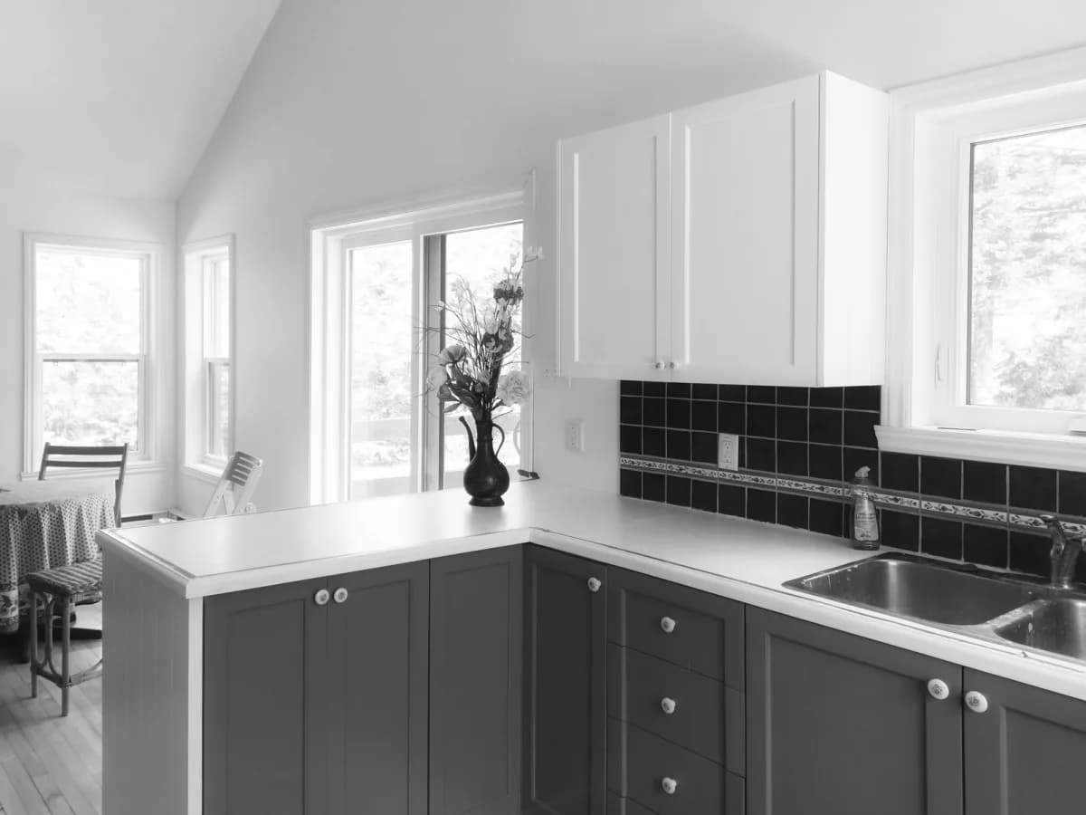 Before and after kitchen renovation